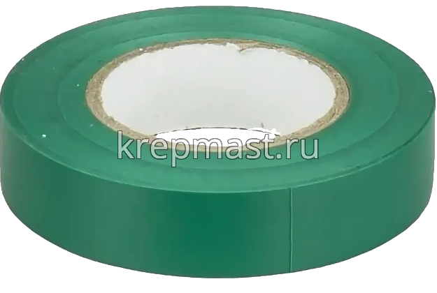 Изолента ПВХ цветная 19мм зелёная